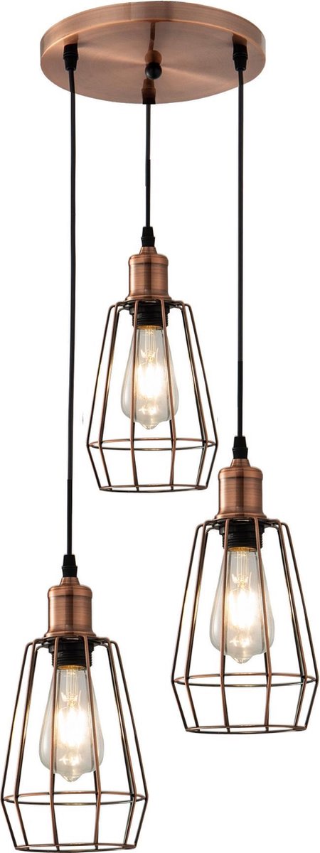 Moderne Drielichts Hanglamp 14 cm - Scaldare Avella