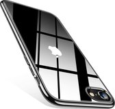 zwarte metallic bumper case geschikt voor Apple iPhone SE 2020 / SE 2022