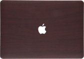 Design Hardshell Cover voor de MacBook Pro 13 inch (2020) - Dark Brown Wood