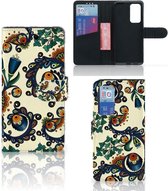 Coque avec pour Huawei P40 Portefeuille Baroque Fleur