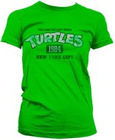 Teenage Mutant Ninja Turtles Dames Tshirt -XL- Turtles NY 1984 Groen
