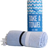 Hamamdoek - Take A Towel - saunadoek - 100x180cm - 100% katoen - leuk cadeau voor kerst!