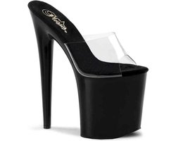 Pleaser - FLAMINGO-801 Muiltjes - Paaldans schoenen - 36 Shoes - Zwart