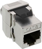 InLine STP CAT8.1 Gigabit Keystone module RJ45 - LSA / gegoten zink