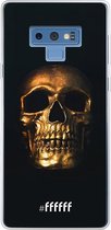 Samsung Galaxy Note 9 Hoesje Transparant TPU Case - Gold Skull #ffffff