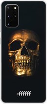 Samsung Galaxy S20+ Hoesje Transparant TPU Case - Gold Skull #ffffff
