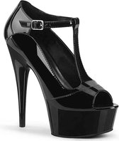 Pleaser Hoge hakken -38 Shoes- DELIGHT-649 US 8 Zwart