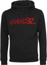 Urban Classics Gorillaz Hoodie/trui -2XL- Gorillaz Logo Zwart