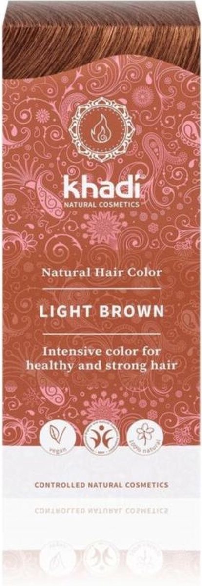 Khadi Haarkleuring Light Brown 100 gr