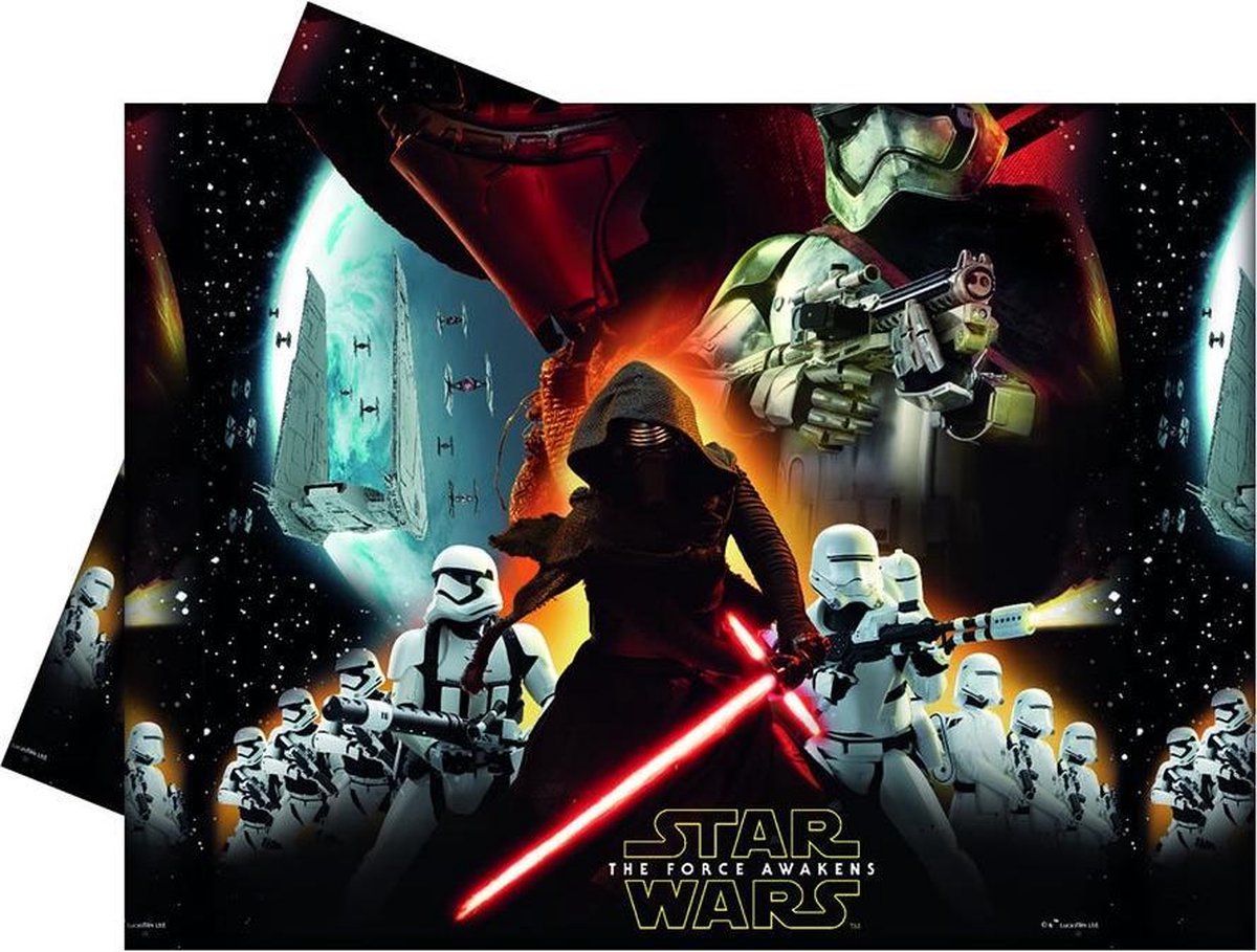 PROCOS - Star Wars VII tafelkleed - Decoratie > Tafelkleden, placemats en tafellopers 120 x 180 cm