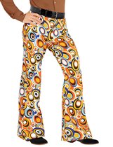 WIDMANN - Jaren 70 hippie broek voor mannen - S / M - Volwassenen kostuums
