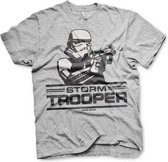 STAR WARS - T-Shirt Aiming Stormtrooper - H.Grey (XL)
