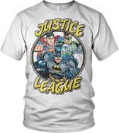 DC Comics Justice League Heren Tshirt -L- Team Wit