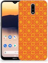 Cover Case Nokia 2.3 Smartphone hoesje Batik Orange