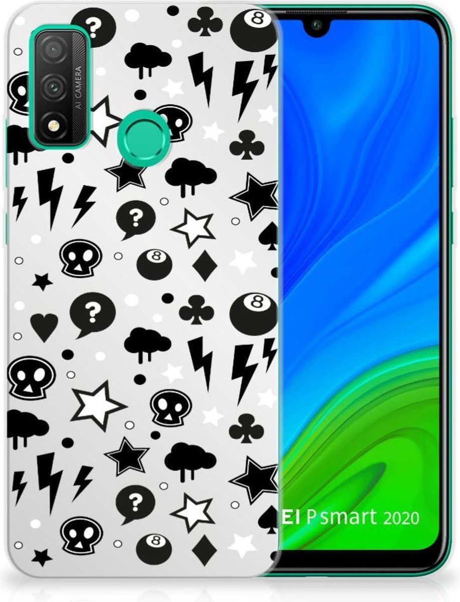 TPU Hoesje voor Silicone Back Case Huawei P Smart 2020 Silver Punk