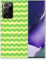 Smartphone hoesje Samsung Galaxy Note20 Ultra TPU Case Waves Green