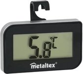 Metaltex Koelkastthermometer Zwart/zilver