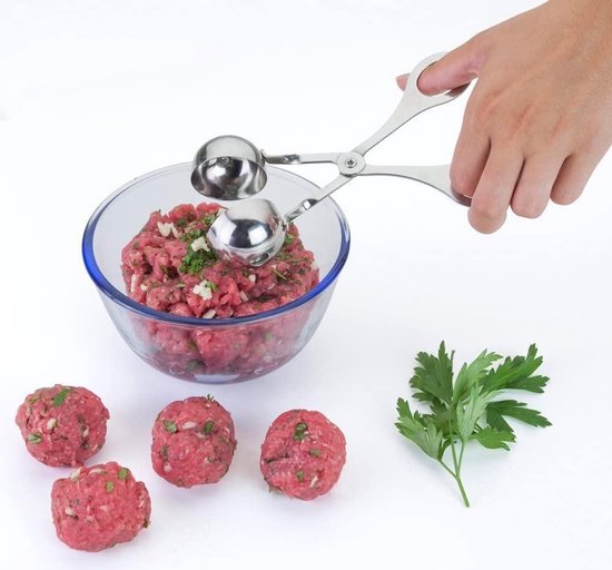 Metaltex Tang voor Gehaktballen 17.5x6.5x4 cm RVS — afbeelding 2