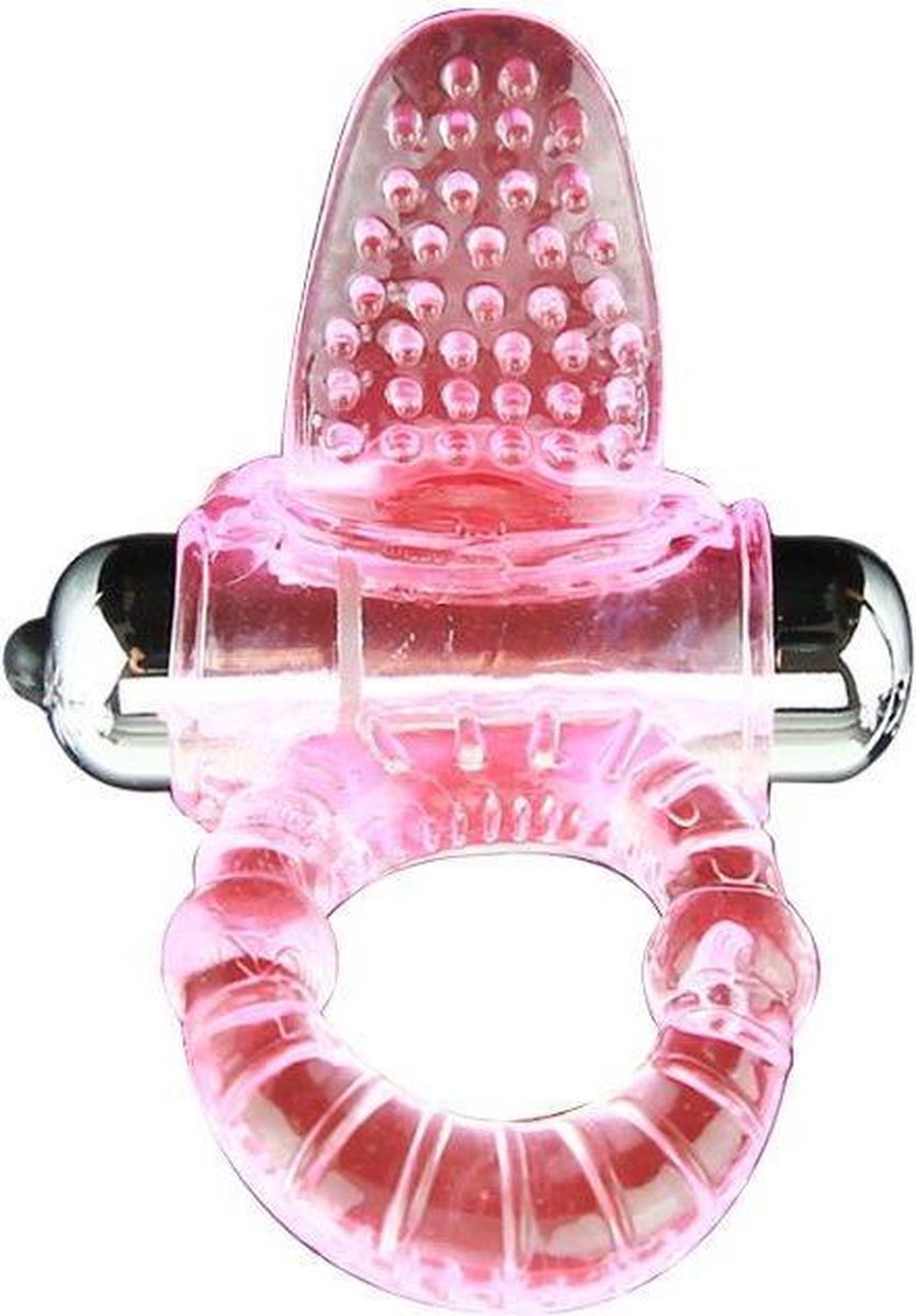 Goedkoopste Baile - Vibrerende Cockring - Krachtige Bullit Vibrator met 10 trilfuncties - Roze - Diameter 46mm