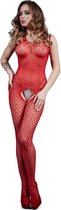 LE FRIVOLE BODYSTOCKINGS | Le Frivole - 04919 Red Bodystocking  S/l