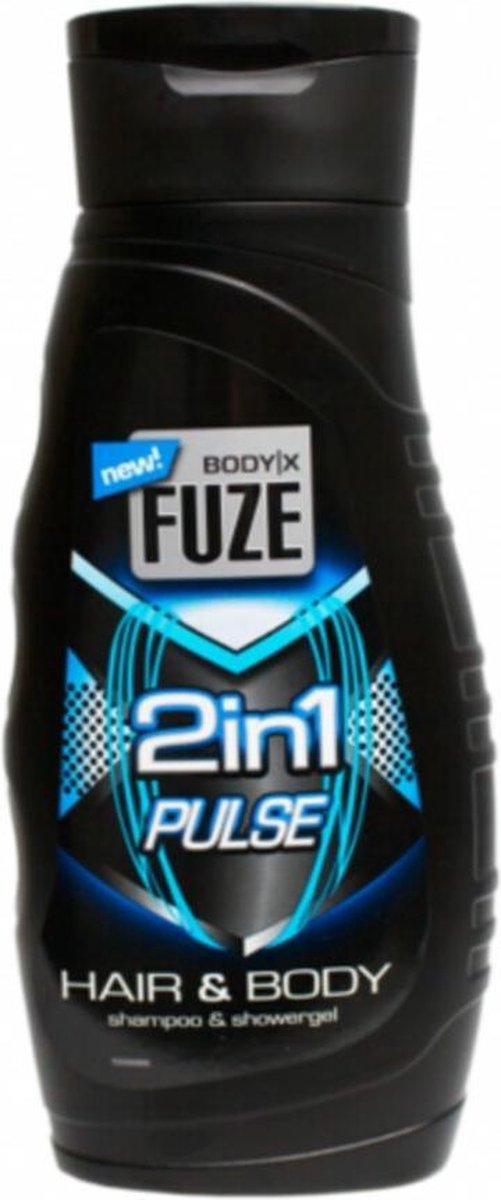 Body-X Fuze Douchegel Hair & Body Pulse - 12 x 300 ml - Voordeelverpakking