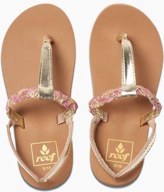 Foto: Reef slippers kinderen little twisted t tan pink 20