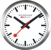 Mondaine Wall Clock A995.CLOCK.16SBB Klok - Aluminium - Zilverkleurig - Ø400 mm
