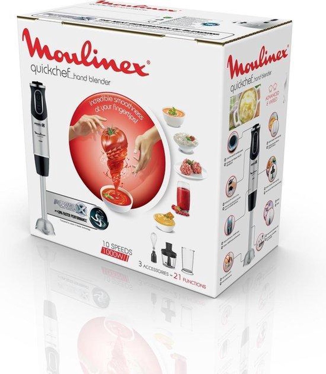 Moulinex Quickchef 3en1 DD655810 - Mixeur manuel | bol.com