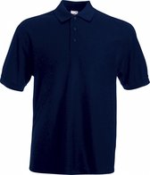 Fruit Of The Loom Heren 65/35 Pique Poloshirt Korte Mouwen (Donker Marine)