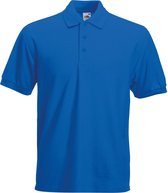 Fruit Of The Loom Heren 65/35 Heavyweight Piqué Poloshirt Korte Mouwen. (Royaal Blauw)