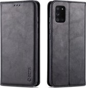 AZNS Retro Samsung Galaxy A41 Portemonnee Stand Hoesje Zwart
