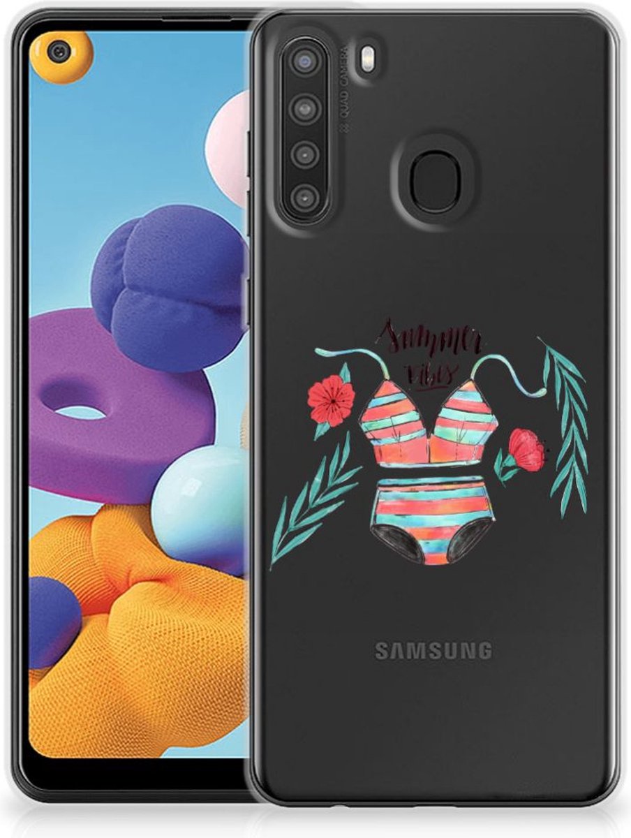 Samsung Galaxy A21 Telefoonhoesje met Naam Boho Summer