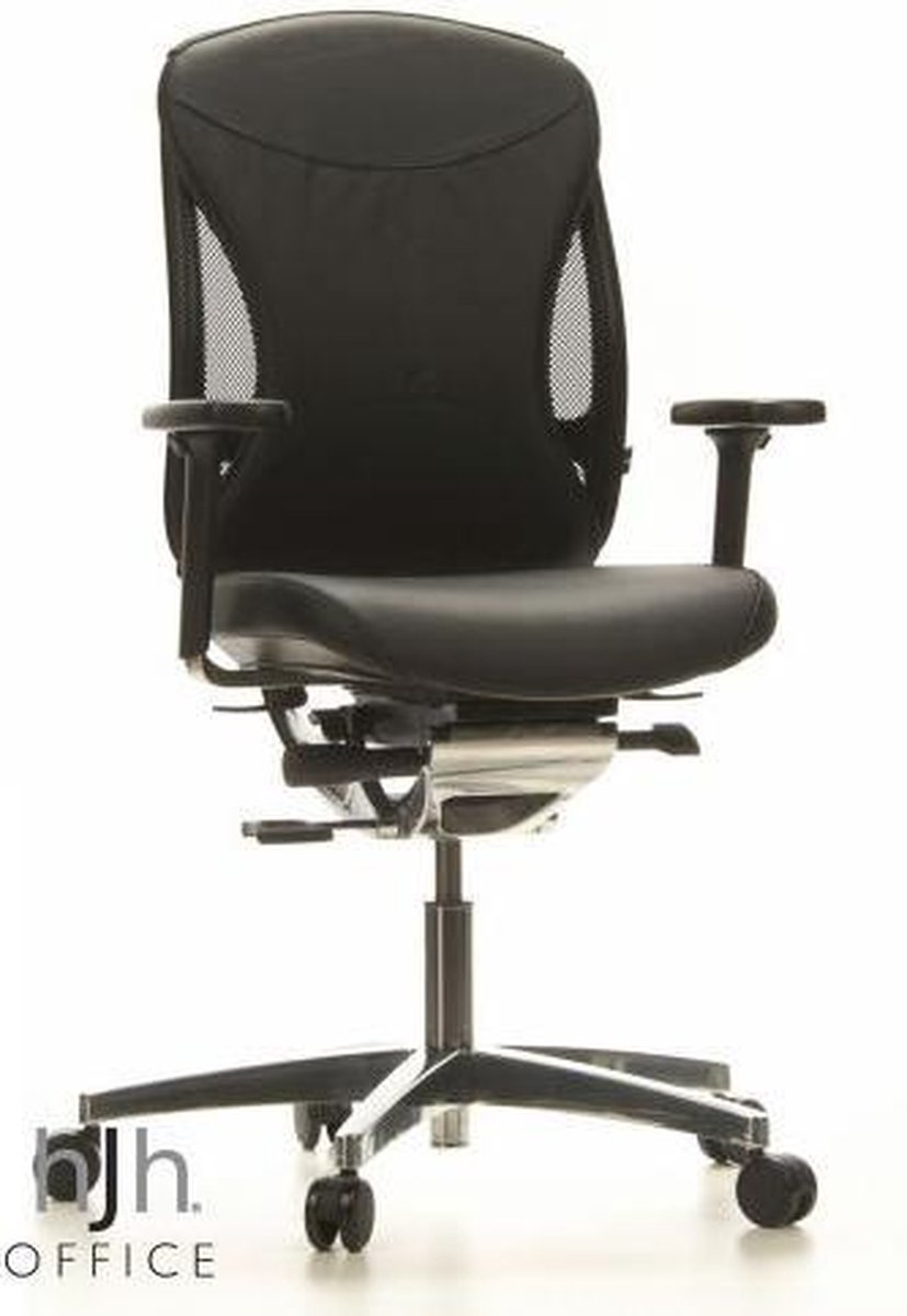 Topstar Stably Chair 30 Bureaustoel Zware belasting Leder Zwart