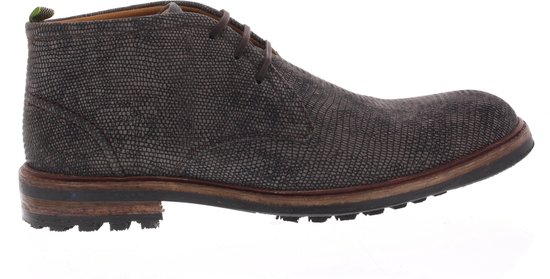 Heren Veterschoenen Floris Van Bommel 20090 09 D.grey Lizard Grijs Maat 8 bol