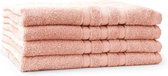 LINNICK Pure Handdoek - Douchelaken - 100% Katoen - Light Pink - 70x140cm- Per 4 Stuks