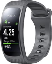iMoshion Siliconen Smartwatch Bandje voor de Samsung Gear Fit 2 Pro, Samsung Gear Fit 2 - Grijs