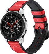 iMoshion Bandje Geschikt voor Samsung Gear S3 Frontier / Gear S3 Classic / Galaxy Watch (46mm) - iMoshion Echt lederen bandje - Rood