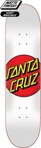 Santa Cruz Classic Dot 8.0 skateboard deck white