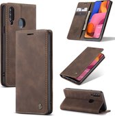 CASEME Wallet Hoesje voor Samsung Galaxy A20s - Coffee