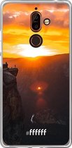 Nokia 7 Plus Hoesje Transparant TPU Case - Rock Formation Sunset #ffffff