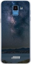 Samsung Galaxy J6 (2018) Hoesje Transparant TPU Case - Landscape Milky Way #ffffff