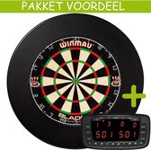 Elektronisch Dart Scorebord VoordeelPakket (Chalkie + ) - Blade 5 - Rubberen Surround (Zwart)