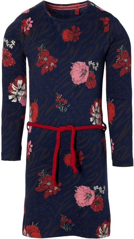 Quapi jurk Donkerblauw bloemen | bol.com
