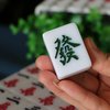 Afbeelding van het spelletje Professioneel 44mm XXXL competitie kwaliteit Mahjong Acryl Majiang met stoffen doos