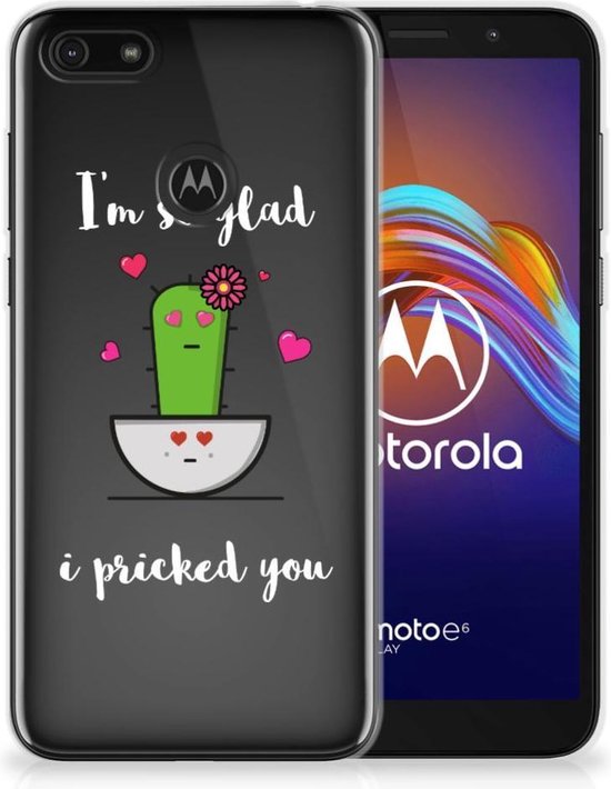 dilemma impuls experimenteel Smartphone hoesje Motorola Moto E6 Play Hoesje maken Cactus Glad | bol.com