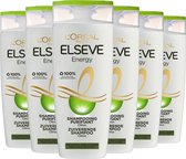 L’Oréal Paris Elsève Energie Shampoo - 6 x 250 ml - Normaal Tot Vet Haar - Voordeelverpakking