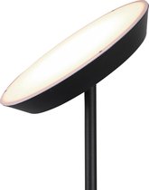 LED Vloerlamp - Trion Ohara - 20W - Warm Wit 3000K - Rond - Mat Zwart - Aluminium - BSE