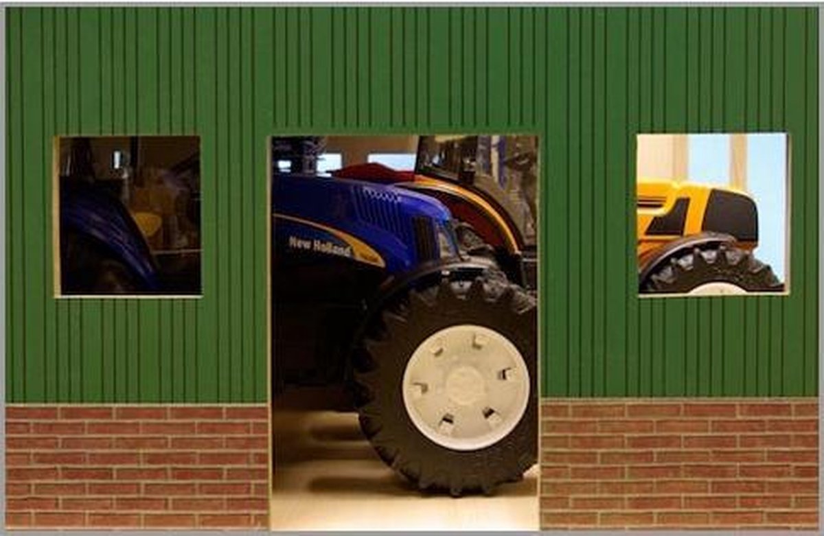 Kids Globe Landbouwloods Hout Voor 3 Tractoren, 1:16 — afbeelding 22