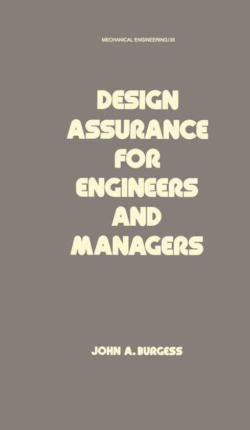 Mechanical Engineering - Design Assurance for Engineers and  ... - cover