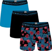 Muchachomalo - Heren - 3-Pack Agains The Stream Boxers - Blauw - M